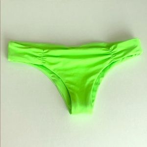 Lspace lime green bikini bottom sz: Sm